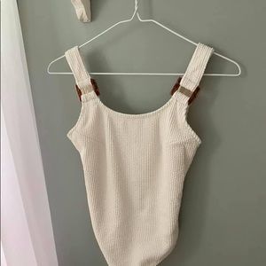 White one piece H&M swimsuit